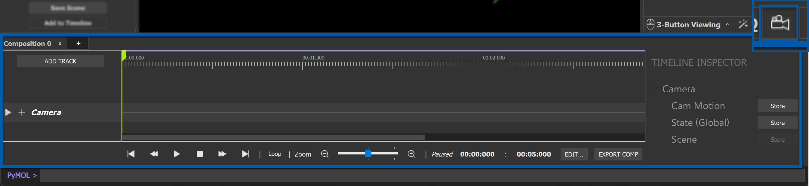 Timeline panel